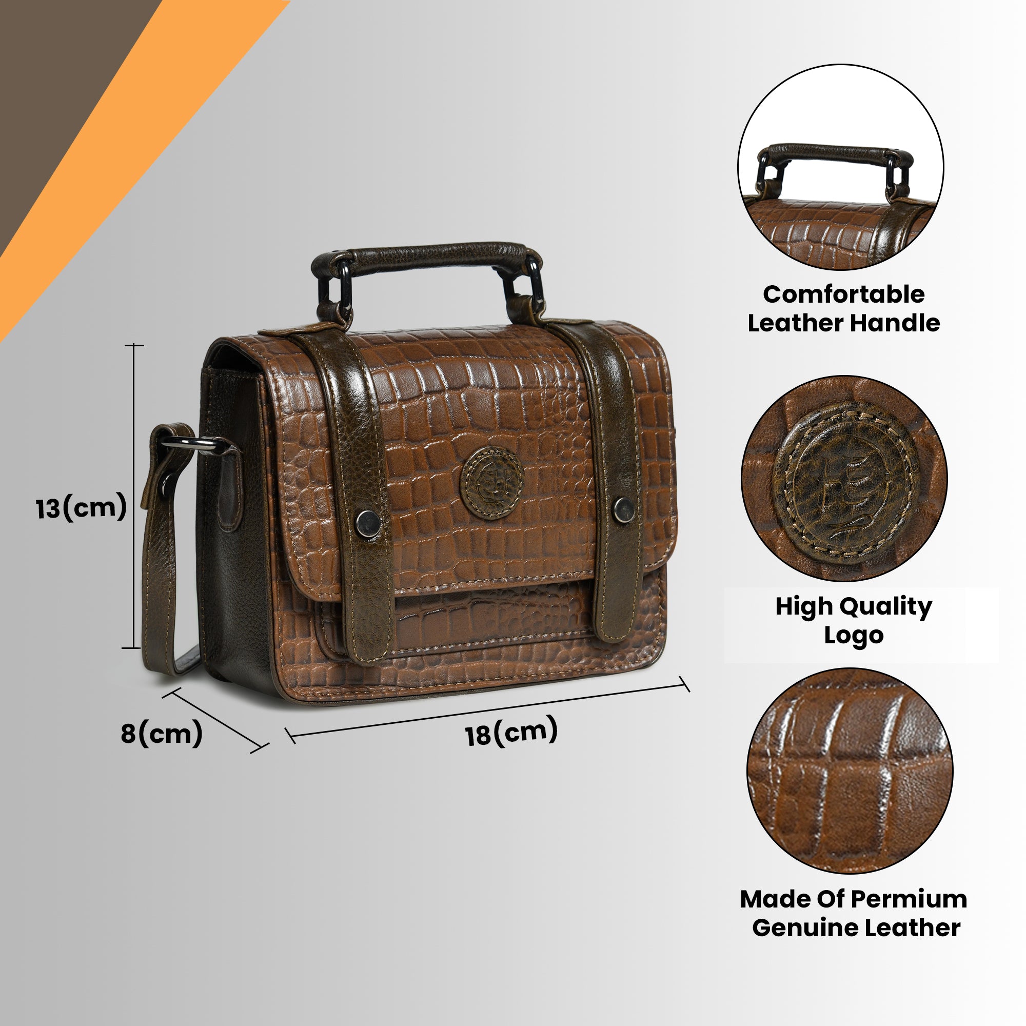 Urban Voyager Leather Belt Bag